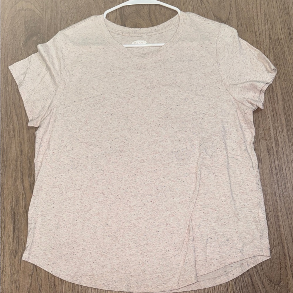 Old Navy Women's Light Tan Short Sleeve Tee